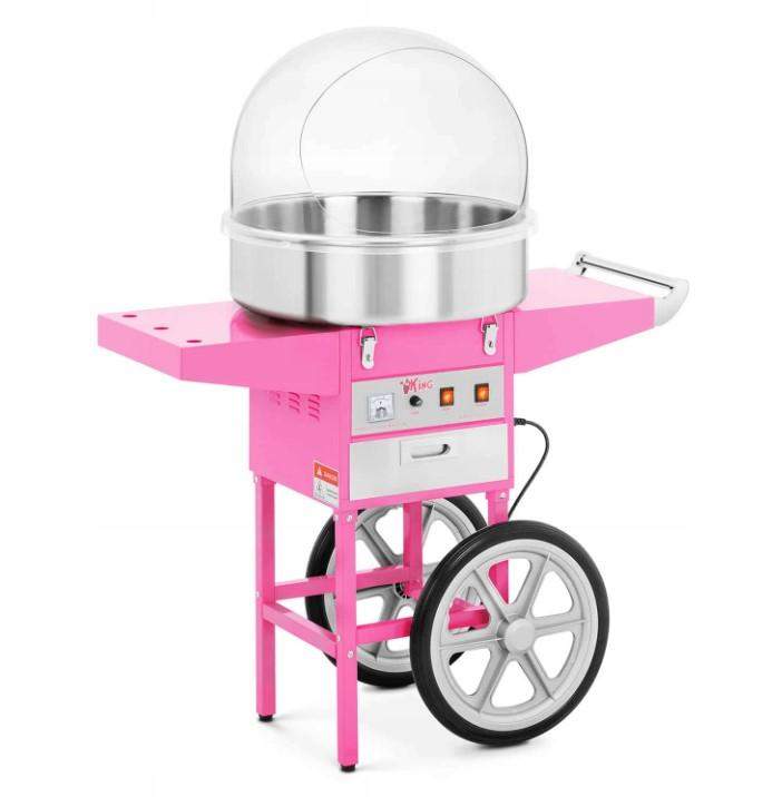 Maszyna do waty cukrowej na wózku Royal z osłoną